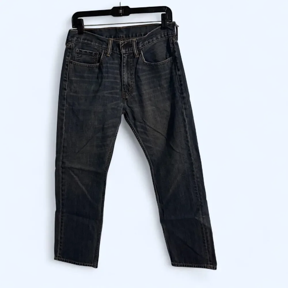 Levis 505 Jeans Mens W31 L30 Blue Straight Denim Pants